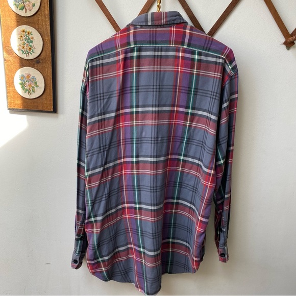 Polo Ralph Lauren Ranch Plaid Flannel Button Down Shirt - Picture 6 of 8